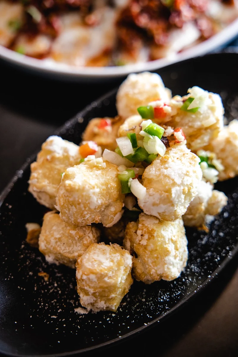 Deep-Fried Bean Curd with Spicy Salt & Chilli 椒盐豆腐, Song's Dumplings